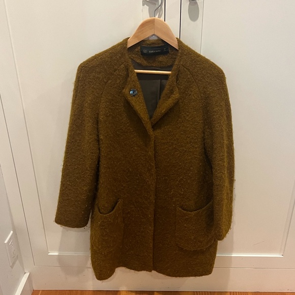 Zara Women's Dark Camel Colored Jacket size XS - Picture 1 of 3